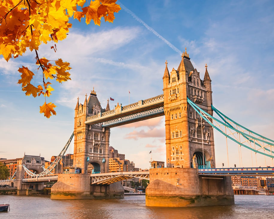 Tower bridge in London